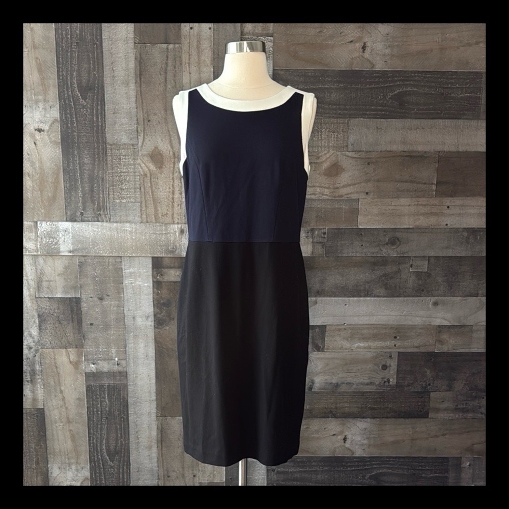 NWT! Talbots color block sheath dress size 6 professional work business casual
